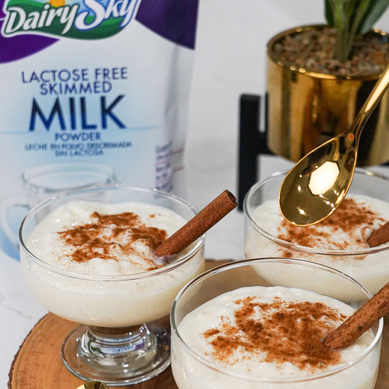 DairySky Lactose Free Milk Powder (16oz) & Organic Dulce de Leche 15oz | Lactose Free Nonfat Milk Kosher with Protein & Calcium | Caramel Sauce for Coffee, Ice Cream Toppings, Caramel Chocolate Spread - Image 3